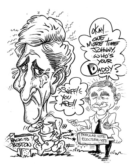 bush poursuit sa femme 